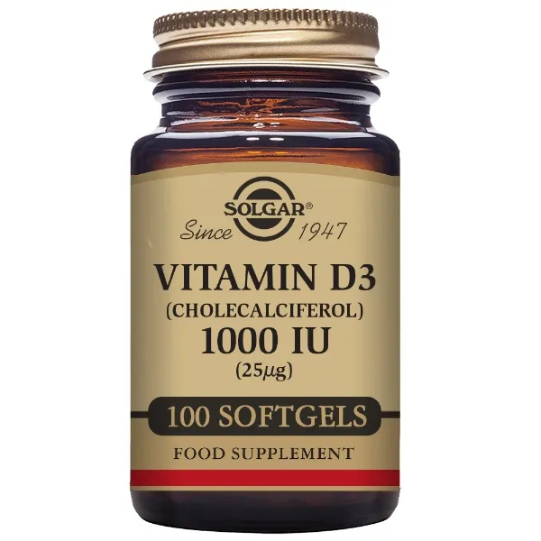 Vit d3 1000ui 100 caps Solgar