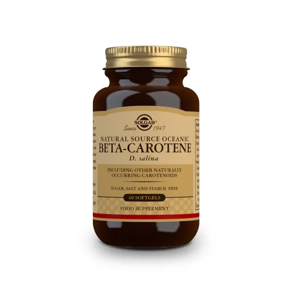 Beta caroteno 100% natural 60 caps Solgar