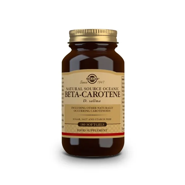 Beta caroteno 100% natural 180 caps Solgar