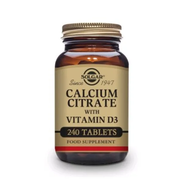 Citrato de calcio con vitamina d 240 comp Solgar