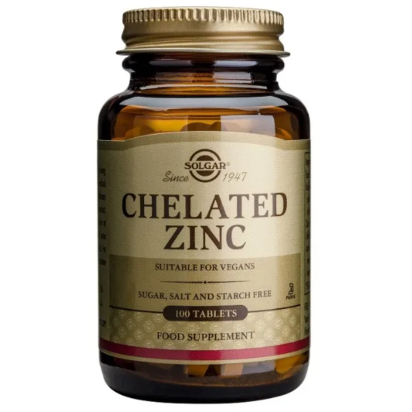 Zinc quelado 100 comp Solgar