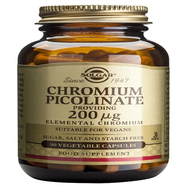Picolinato cromo 200 mcg 90 caps Solgar