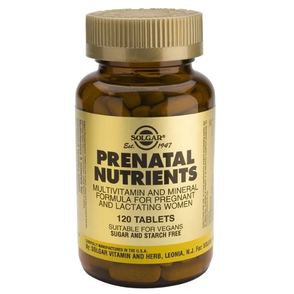 Nutrientes prenatales 60 comp Solgar