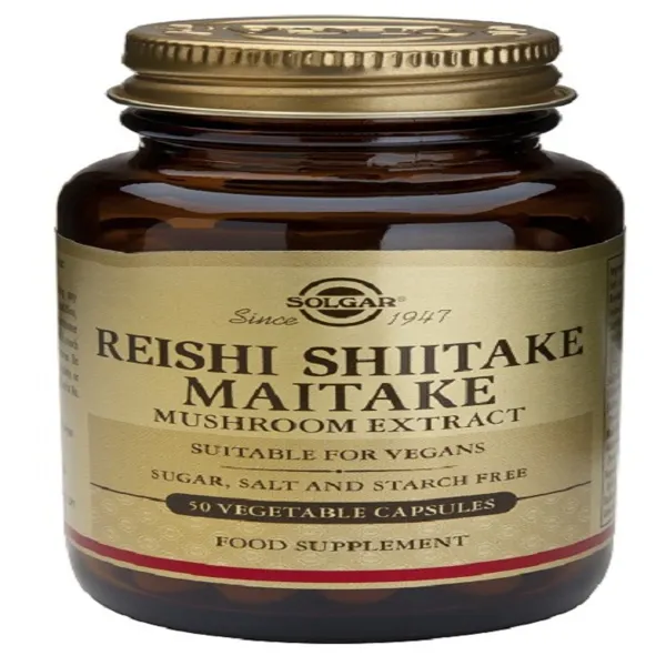 Reishi,shiitake y maitake 50 caps Solgar