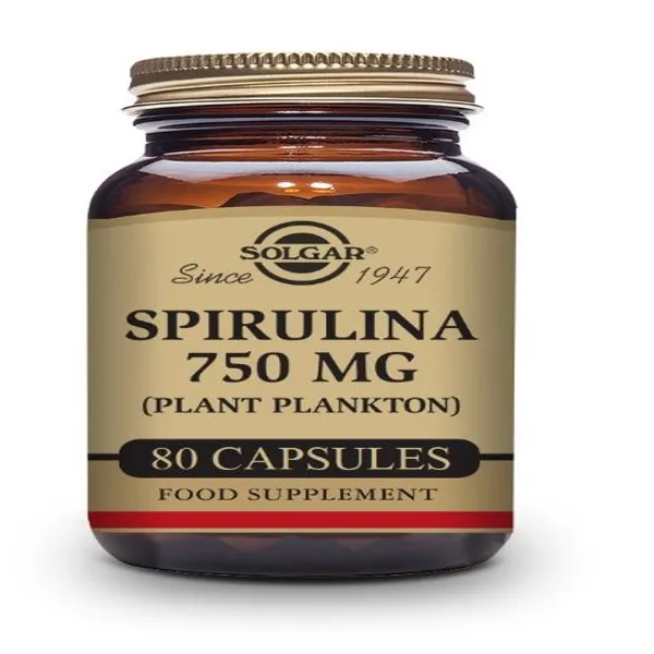 Espirulina vegetariana (750 mg) 80 caps Solgar