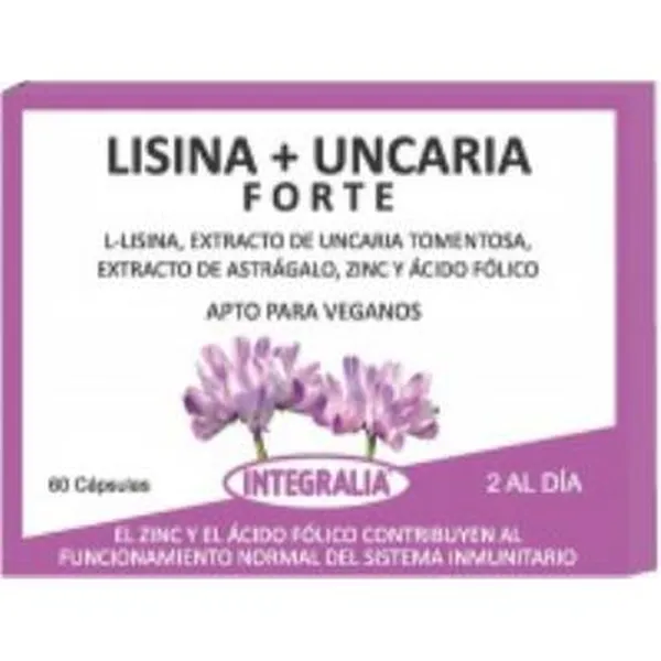 Lisina + Uncaria Forte 60Cap. Integralia