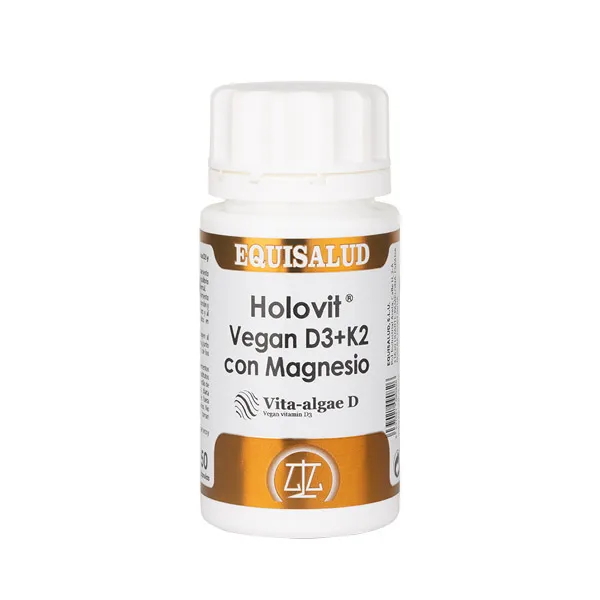 Holovit vegan d3+k2 con magnesio 50 caps Equisalud
