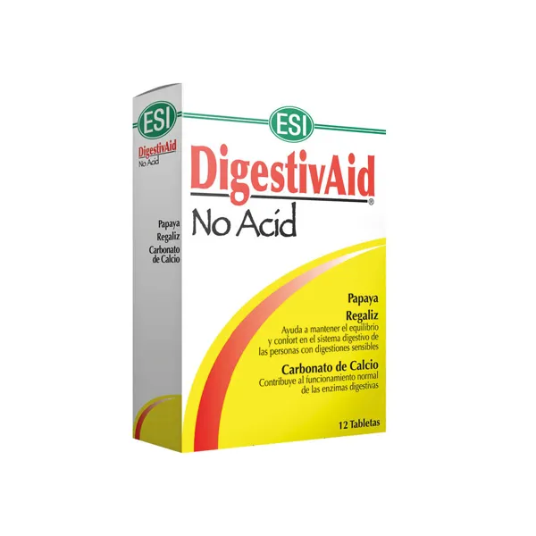 Digestivaid no acid 12 tabletas Trepatdiet