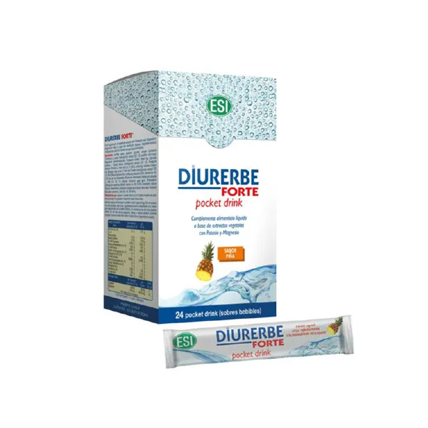Diurerbe forte piña 24 sobres pocket drink Trepatdiet
