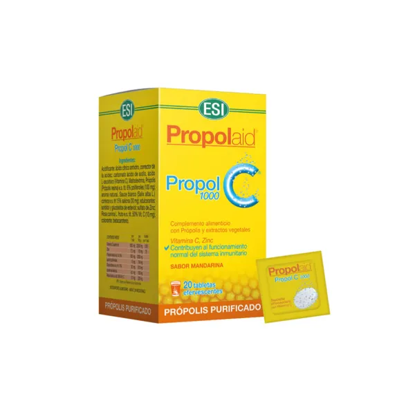 Propol c efervescente 20 tabletas 1000 mg Trepatdiet