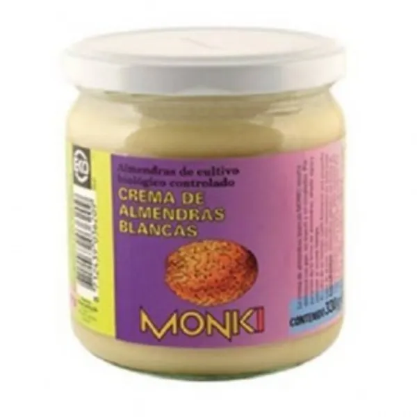 Crema de almendras blancas monki 330 g bio Monki